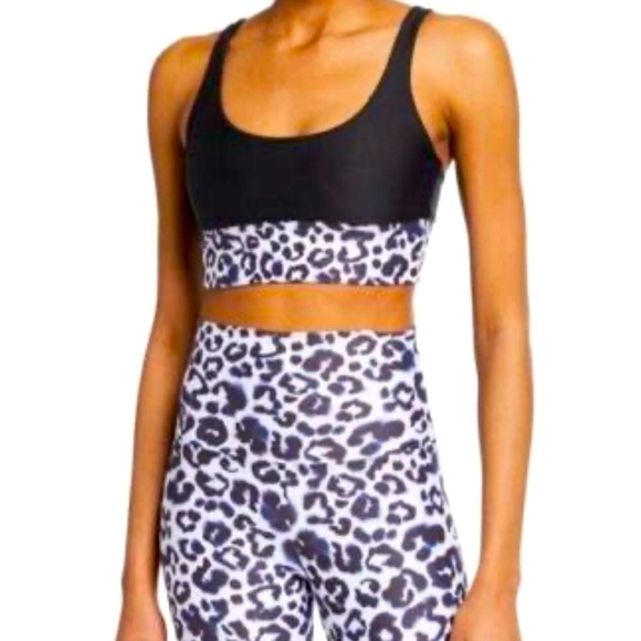 Beach Riot Other - Beach Riot Rocky Sports Bra in Watercolor Leopard One Size